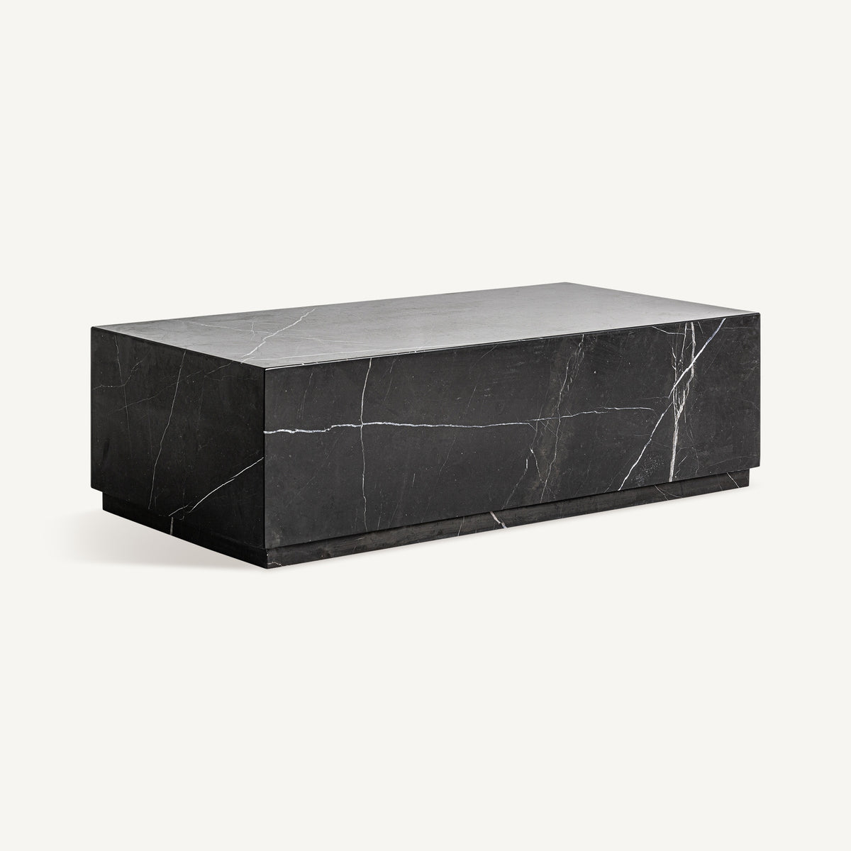 Mesa de centro de mármol negro Manarola