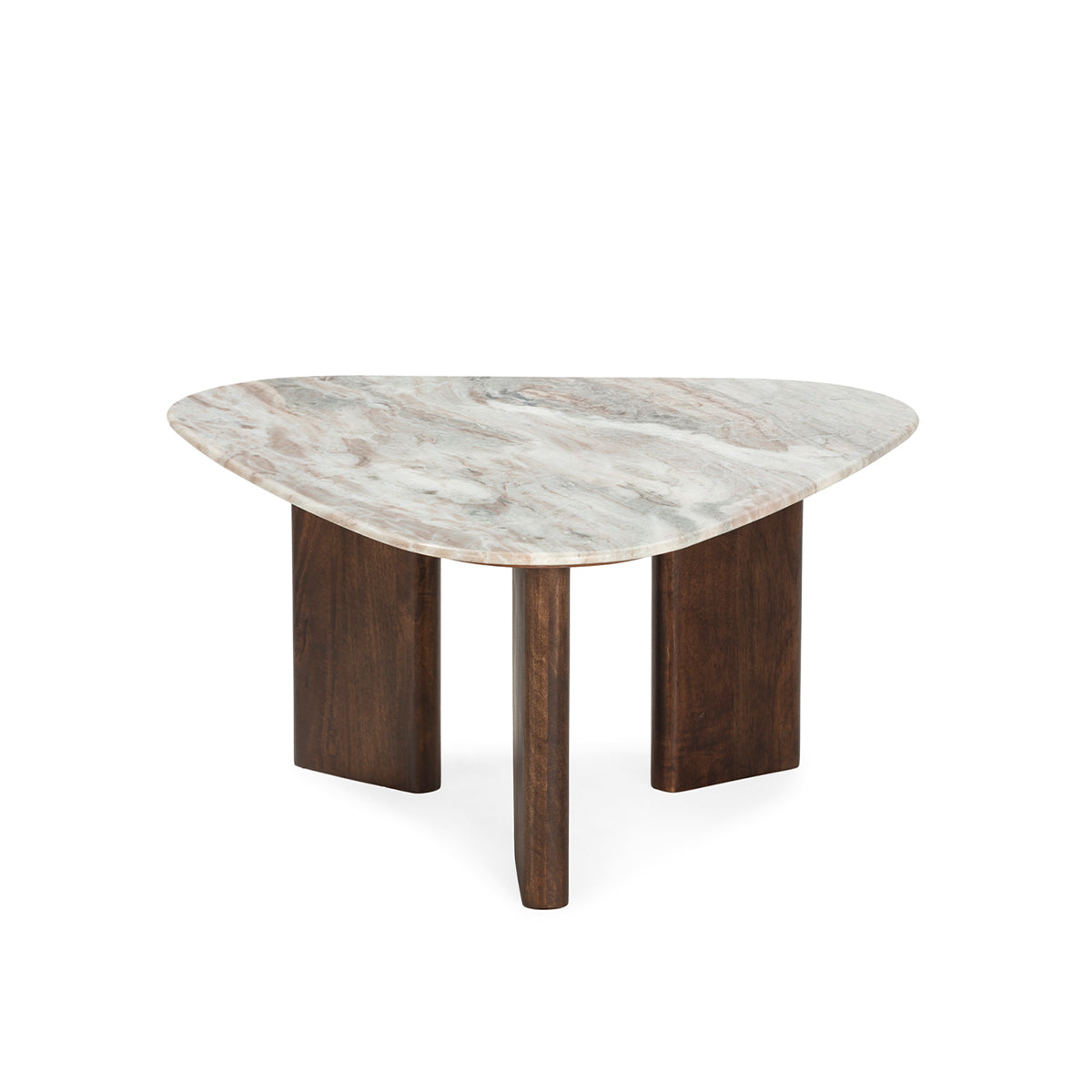 Mesa de centro de mármol y mango Moaña