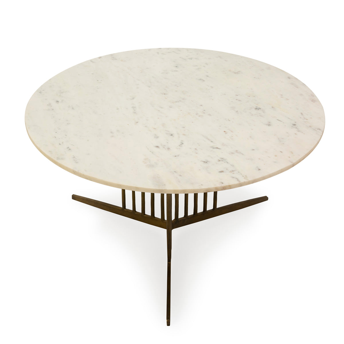 Mesa de centro de metal y mármol Marino