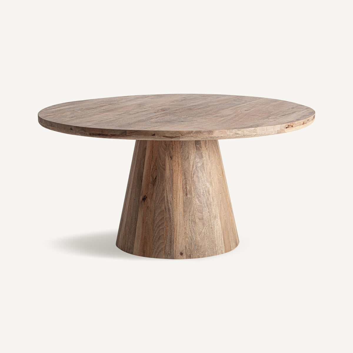 Mesa de comedor de madera de mango Níjar 150 x 150 cm