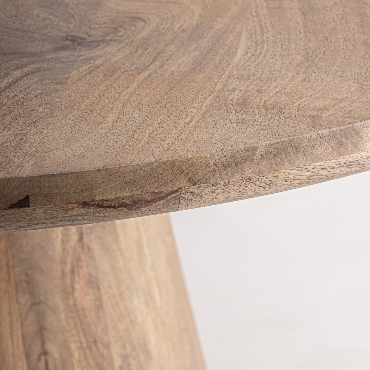 Mesa de comedor de madera de mango Níjar 150 x 150 cm