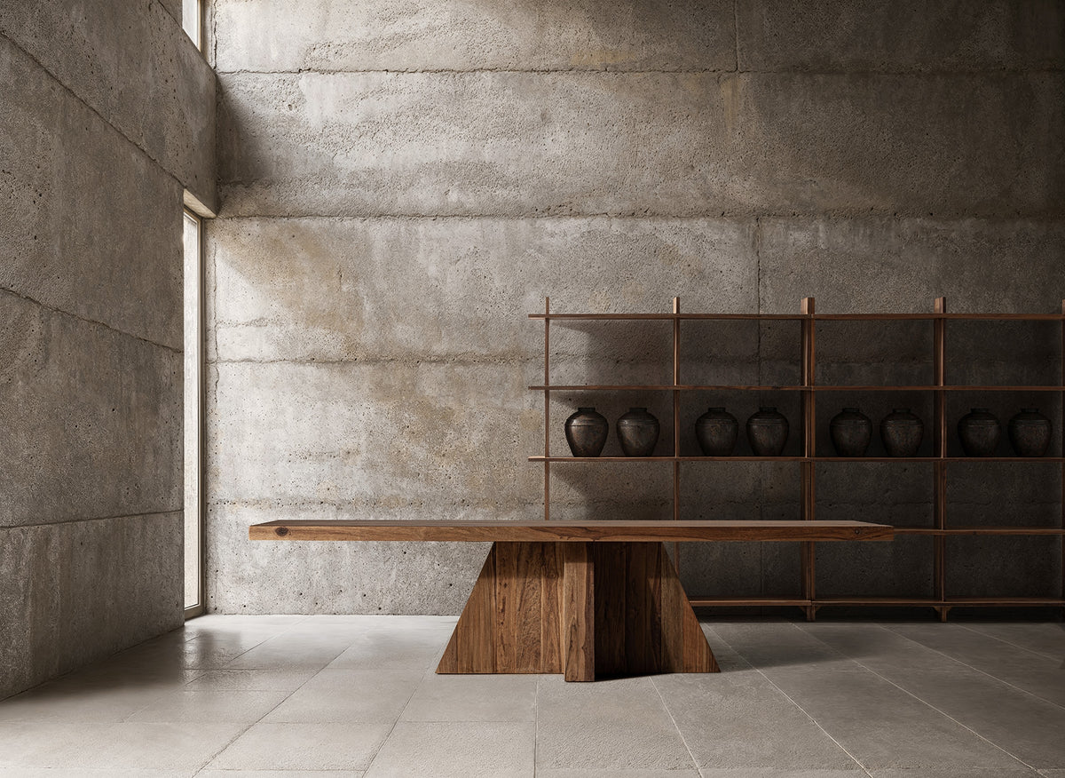 Mesa de comedor de madera de sal Lobras 320 cm