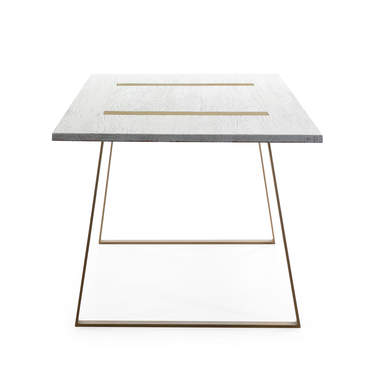 Mesa de comedor de madera y metal Nazaré