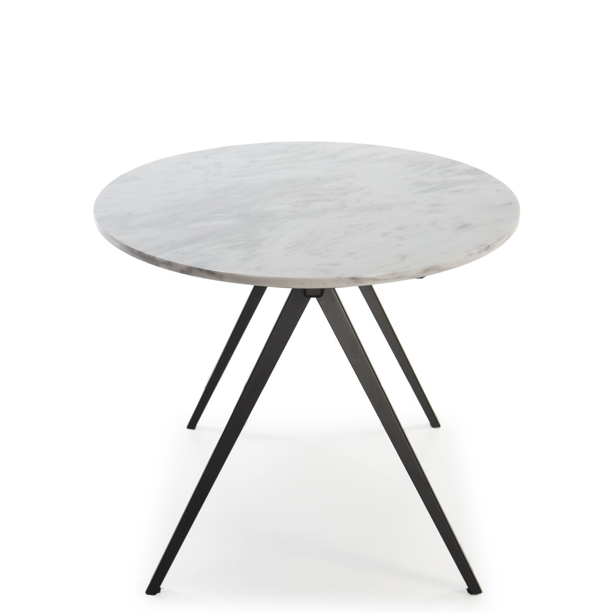 Mesa de comedor de mármol y metal Lanciano