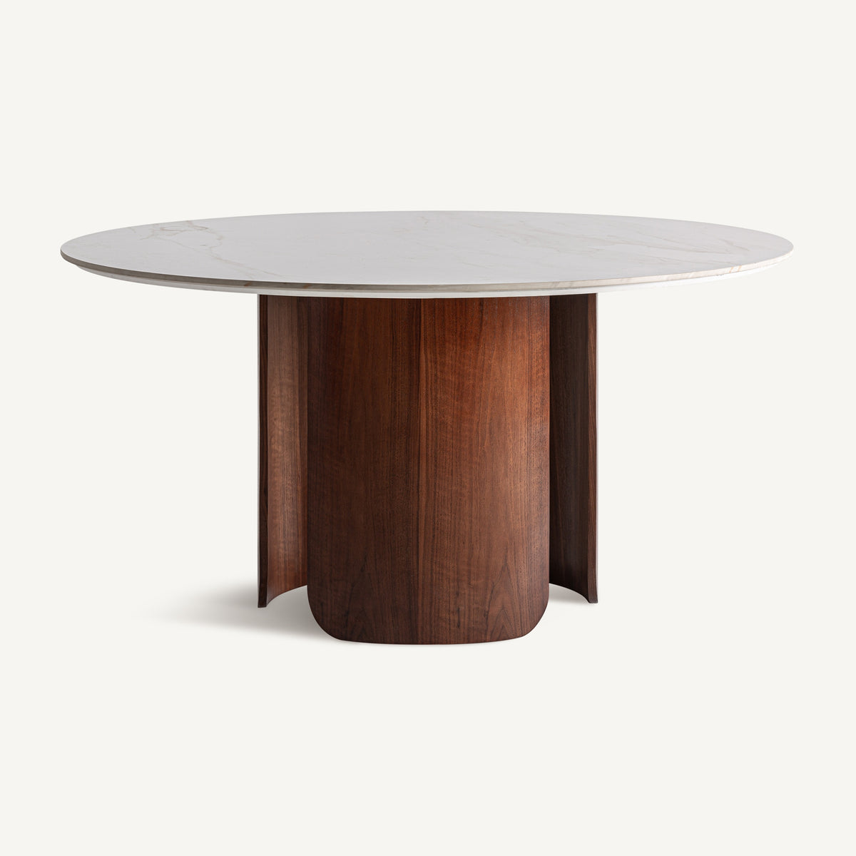 Mesa de comedor de porcelánico y madera Alcútar