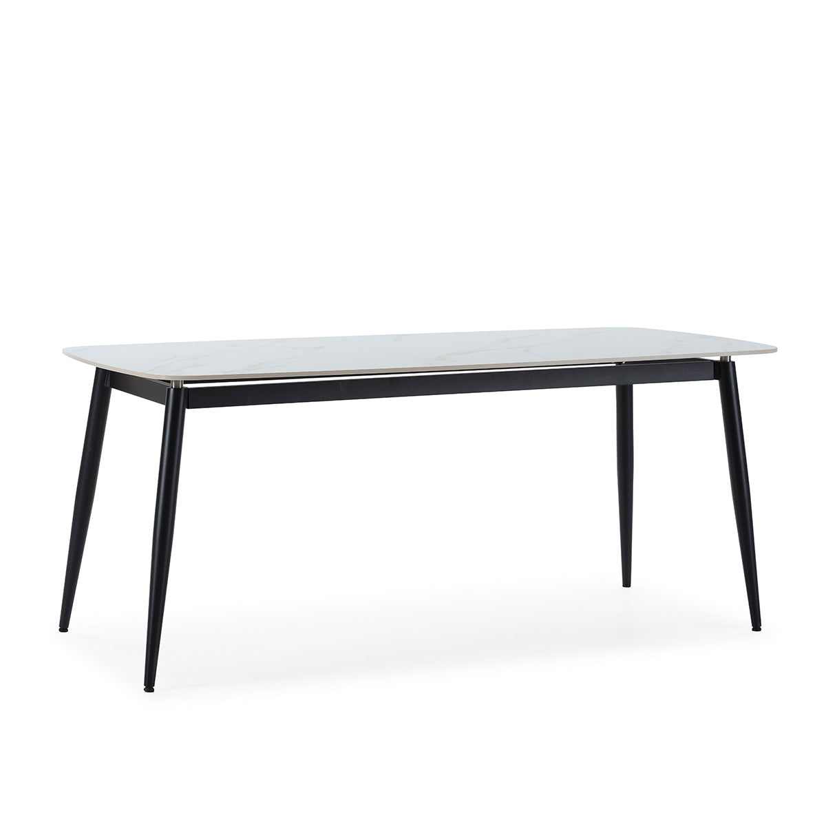 Mesa de comedor de porcelánico y metal Canillas