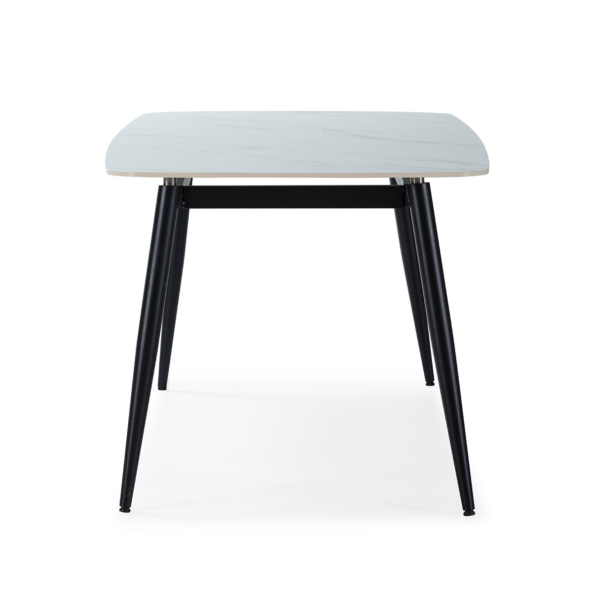 Mesa de comedor de porcelánico y metal Canillas