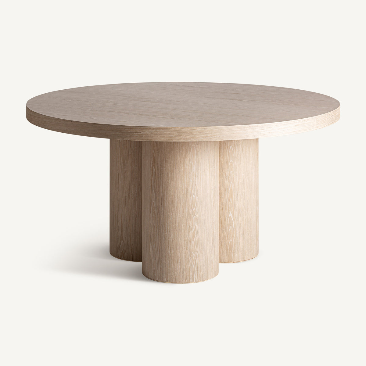 Mesa de comedor de roble Bayárcal 150 x 150 cm