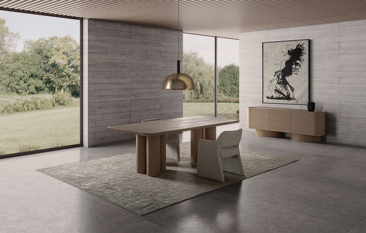 Mesa de comedor de roble Bayárcal 240 cm