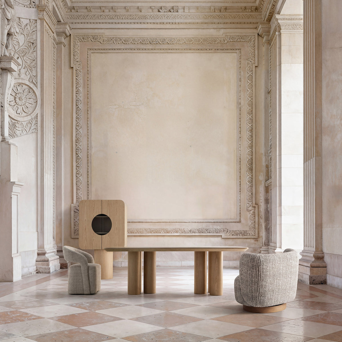 Mesa de comedor de roble Bayárcal 240 cm