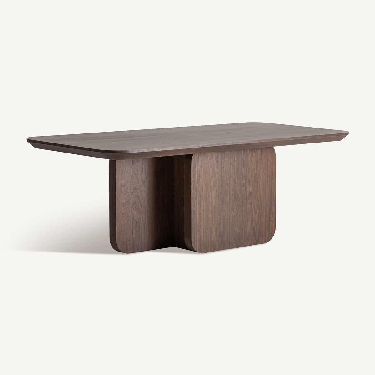 Mesa de comedor de roble nogal Volubilis