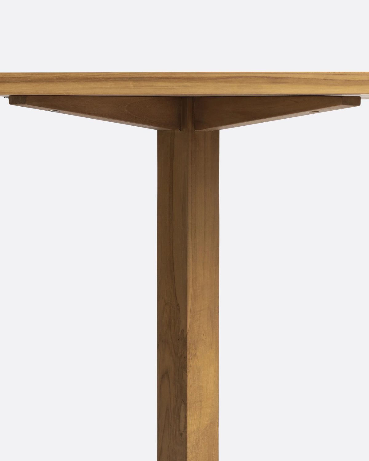 Mesa de comedor de teca con esquinas redondeadas Rumah