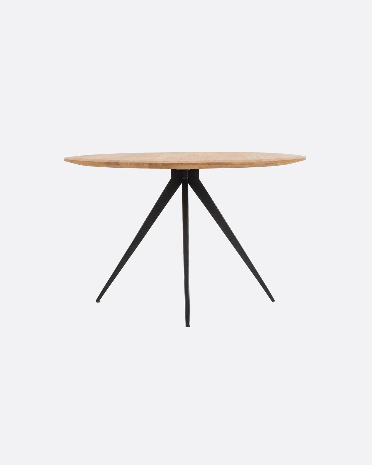 Mesa de comedor de teca reciclada y hierro Liku