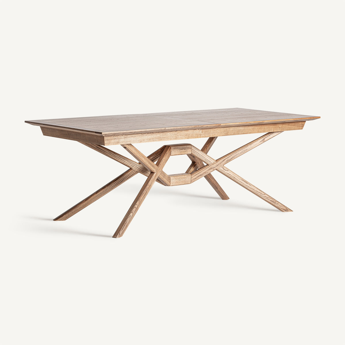 Mesa de comedor extensible de fresno Erice