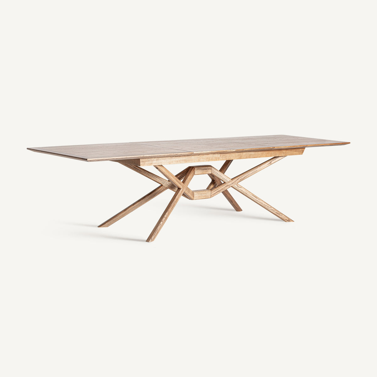 Mesa de comedor extensible de fresno Erice