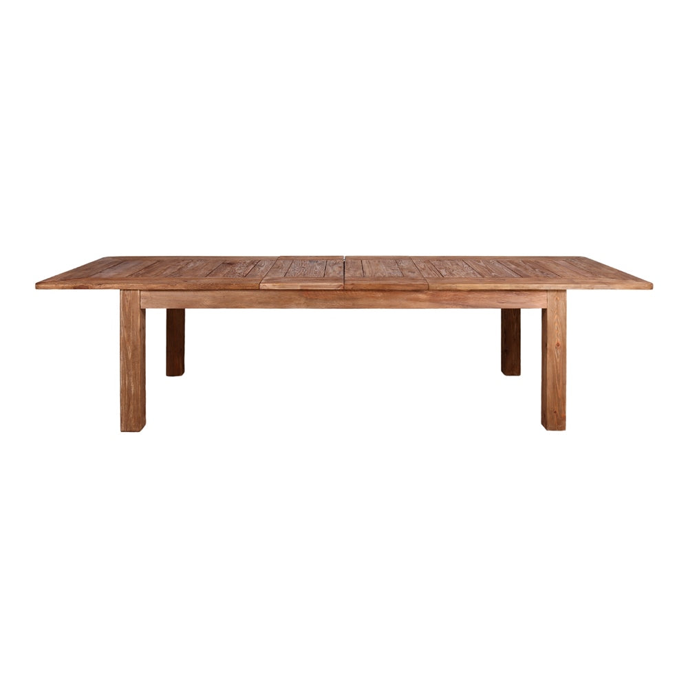 Mesa de comedor extensible de pino reciclado Aroa