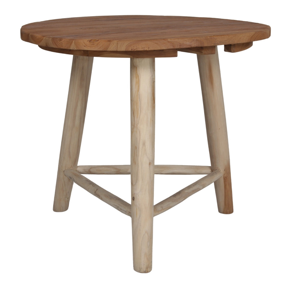 Mesa de comedor redonda de teca Lope
