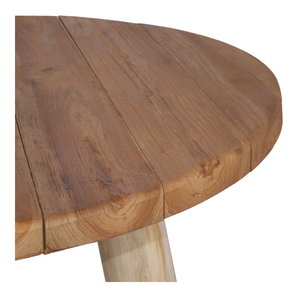 Mesa de comedor redonda de teca Lope
