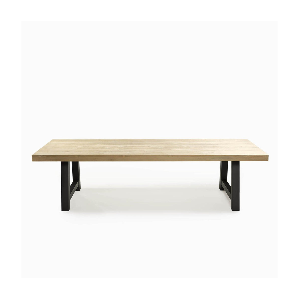 Mesa de comedor de exterior grafito y teca 300 cm Salobreña