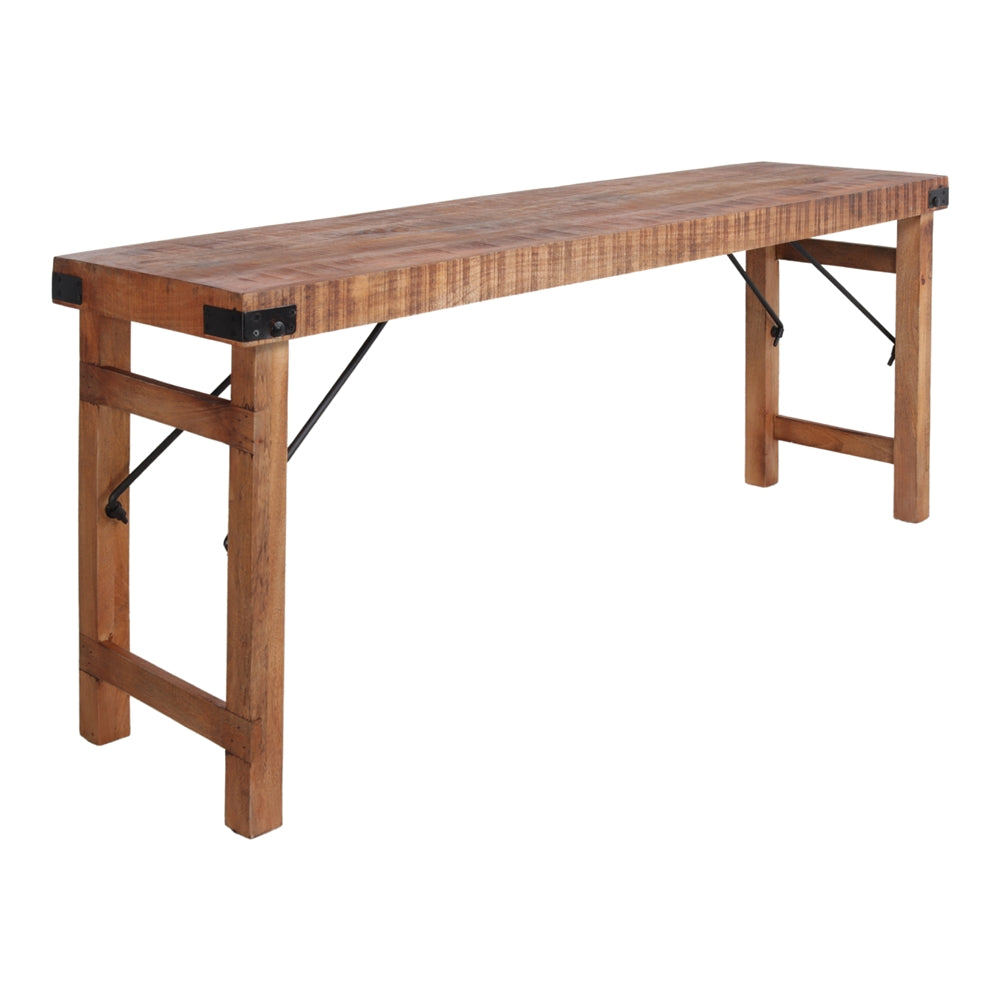 Mesa plegable de madera envejecida Thomas