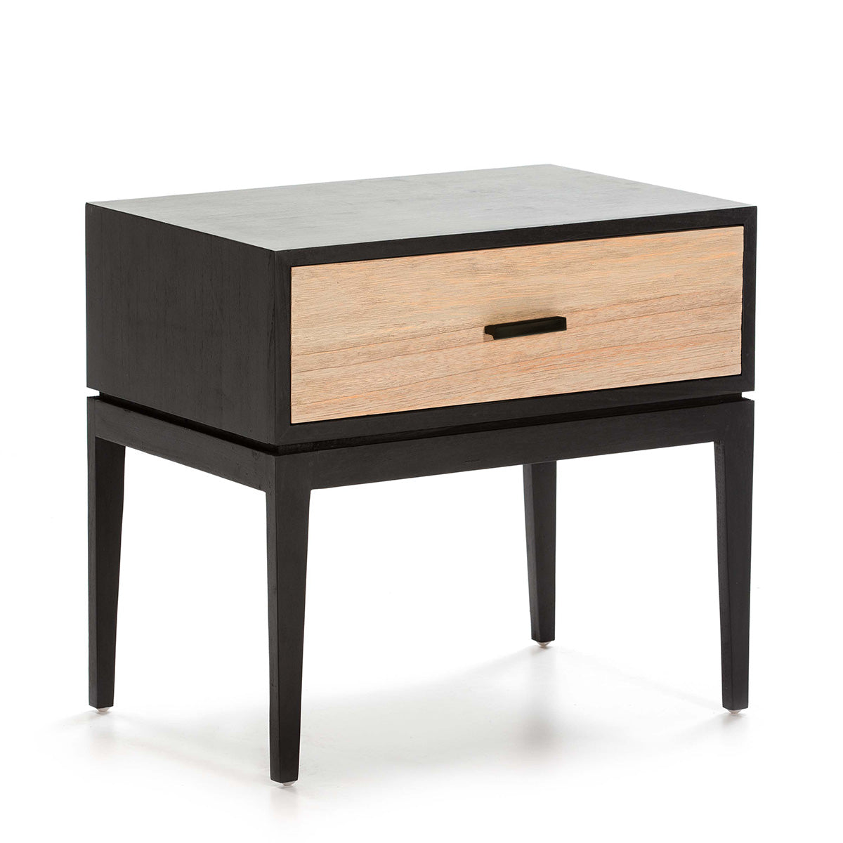 Mesita de noche de madera Almansa