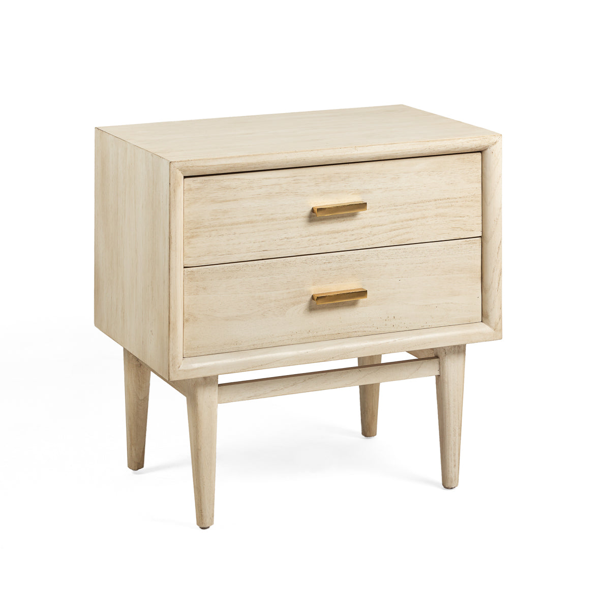 Mesita de noche de madera de cedro Aversa