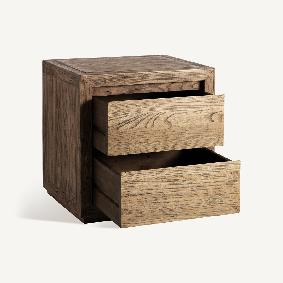 Mesita de noche de madera de olmo Aljezur