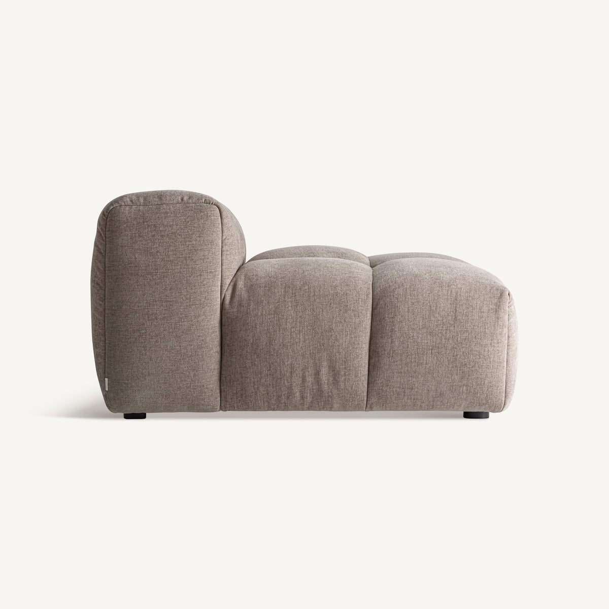 Módulo central de sofá bajo beige Raoued