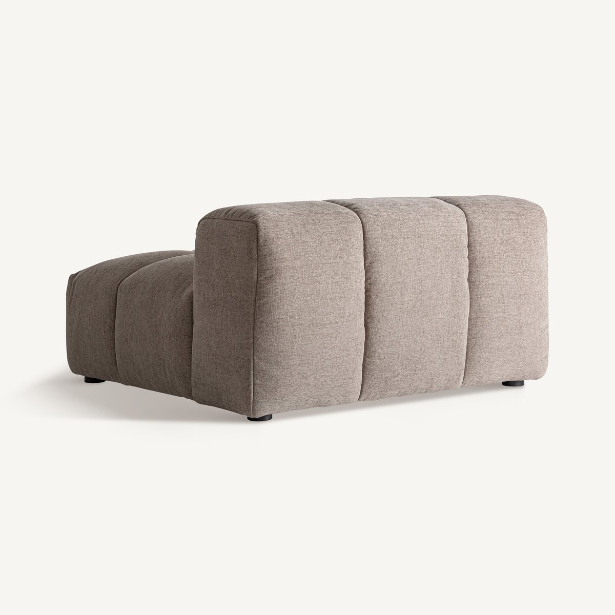 Módulo central de sofá bajo beige Raoued