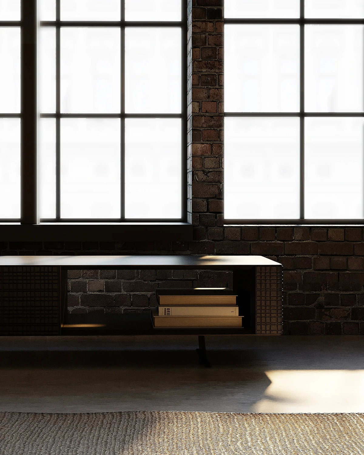 Mueble de televisión de teca Forge