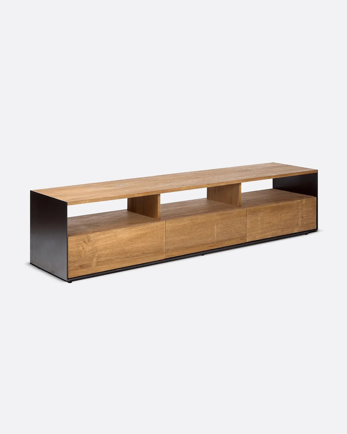 Mueble de televisión de teca reciclada y hierro Geox