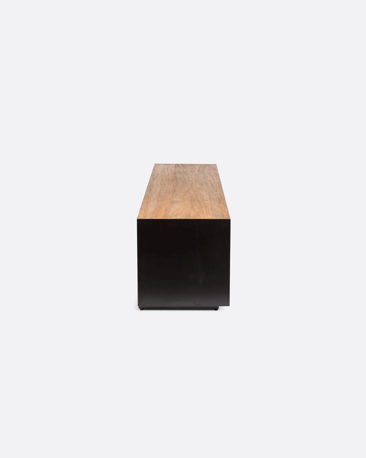 Mueble de televisión de teca reciclada y hierro Geox