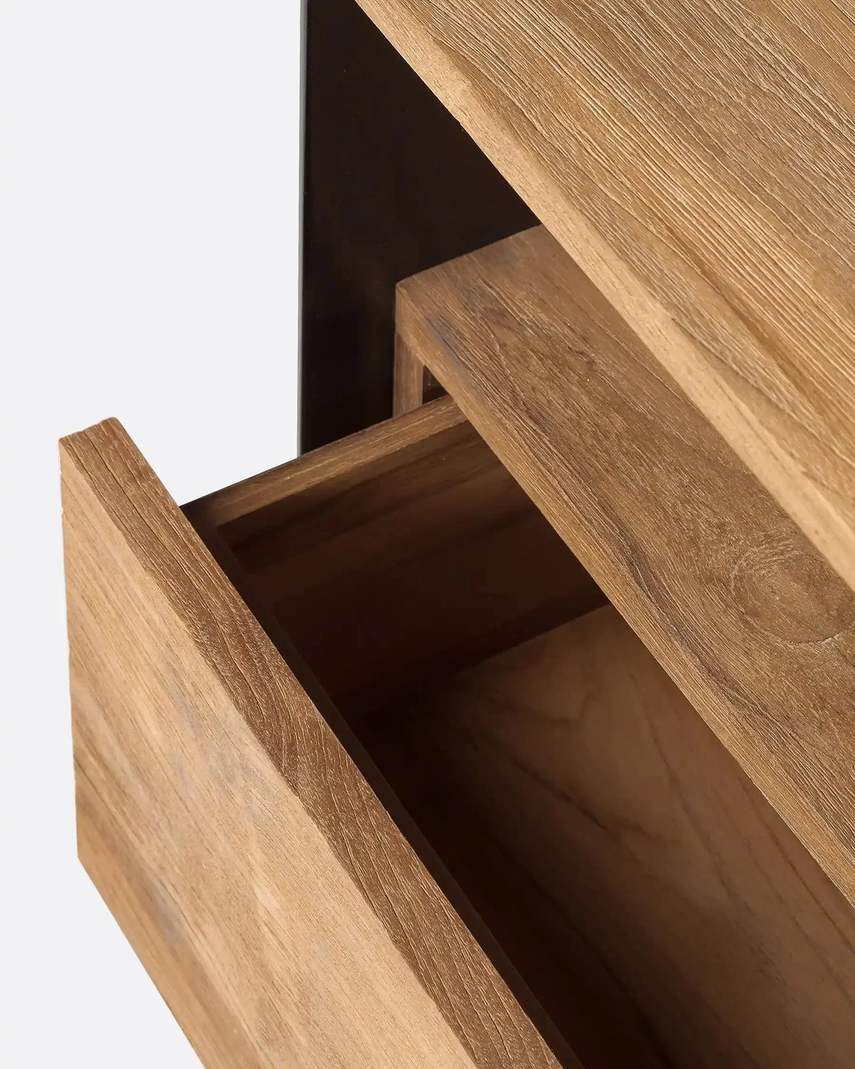 Mueble de televisión de teca reciclada y hierro Geox