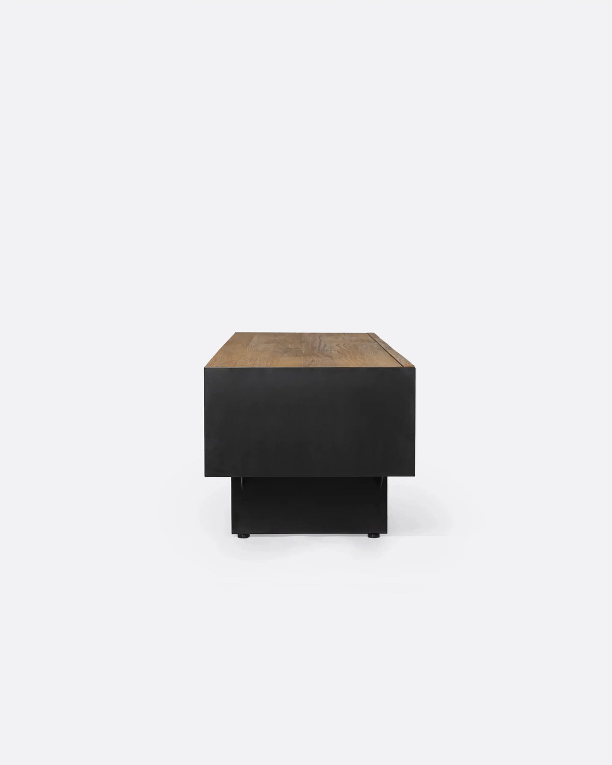 Mueble de televisión de teca reciclada y hierro Geox