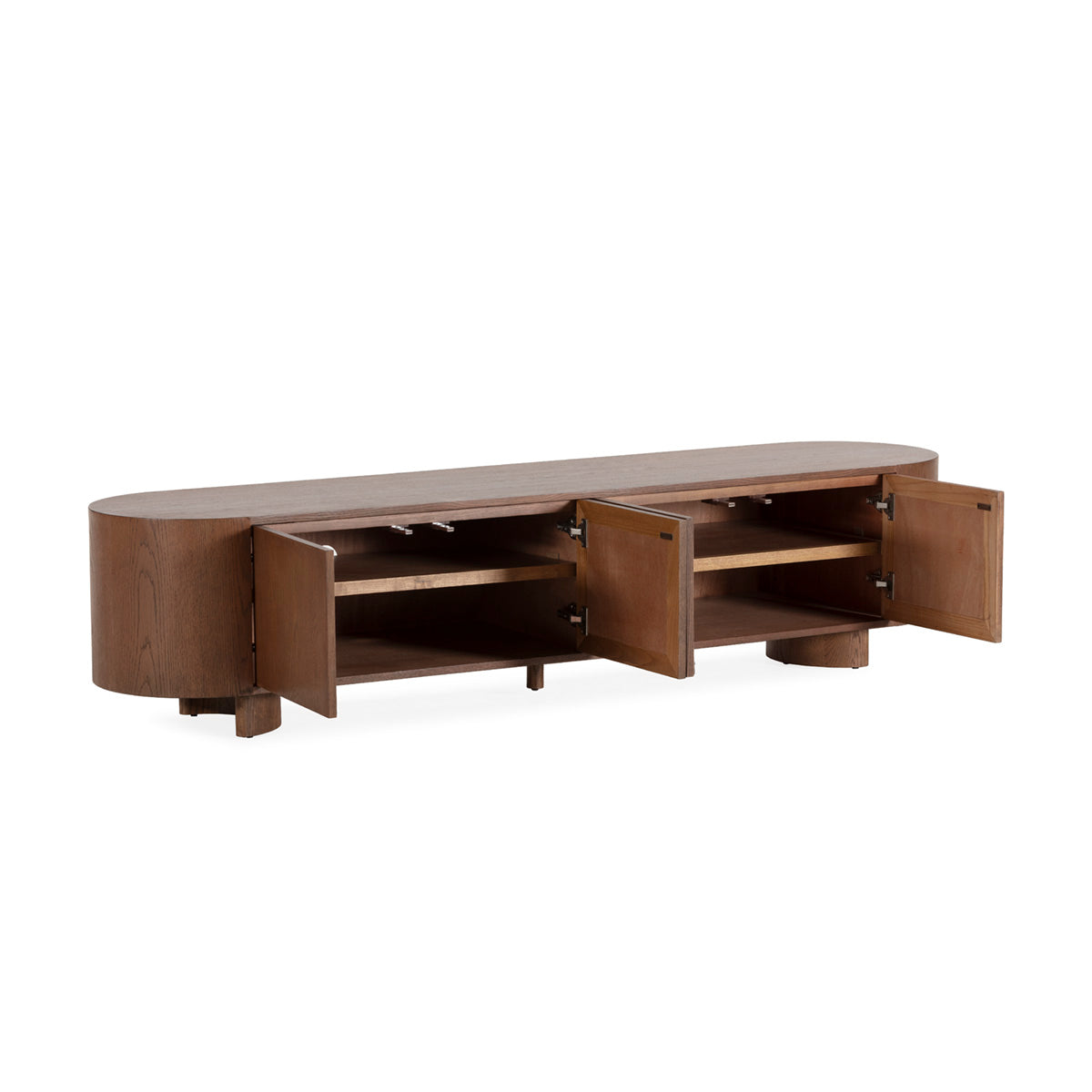 Mueble de TV de chapa de roble Perama