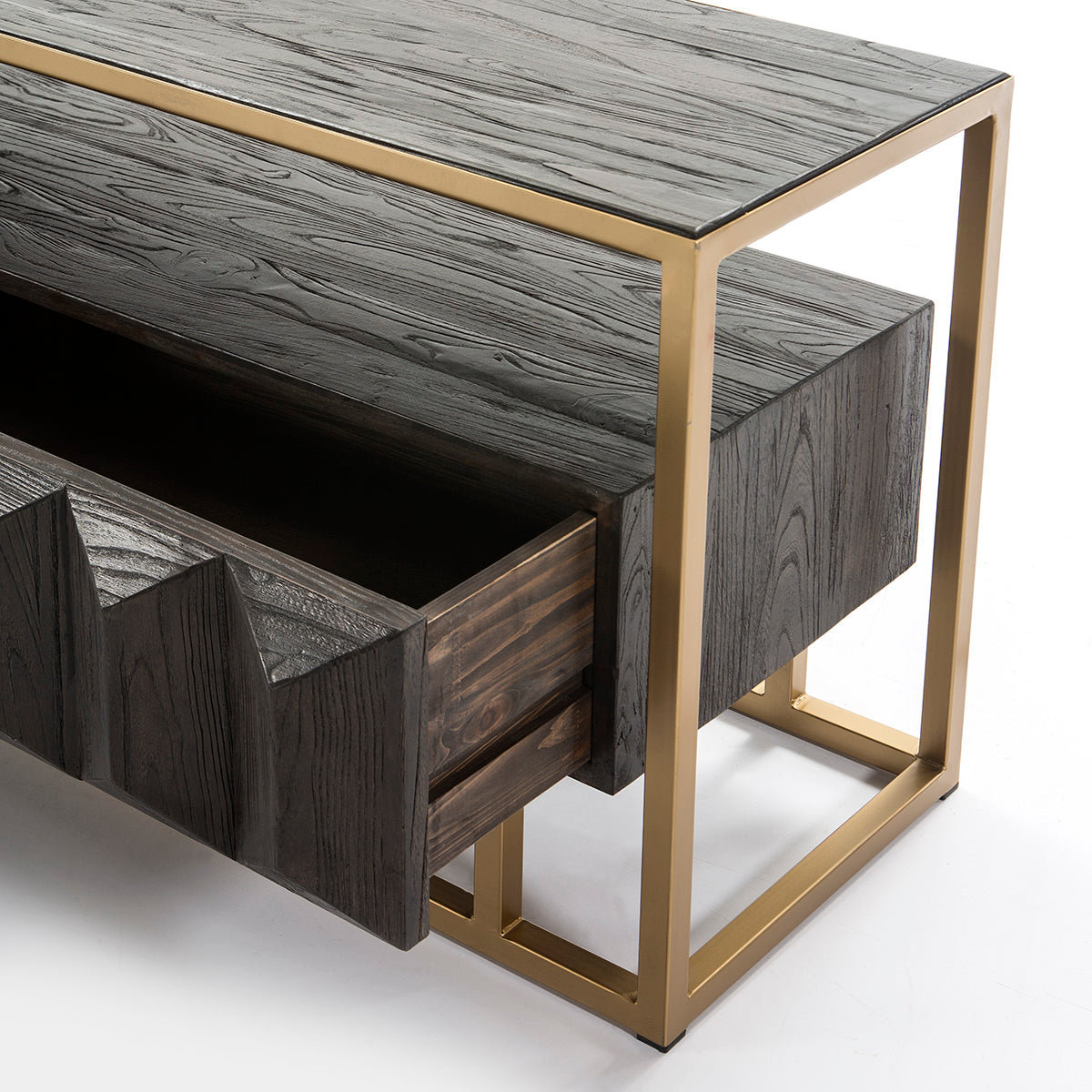 Mueble de TV de madera y metal Ponza