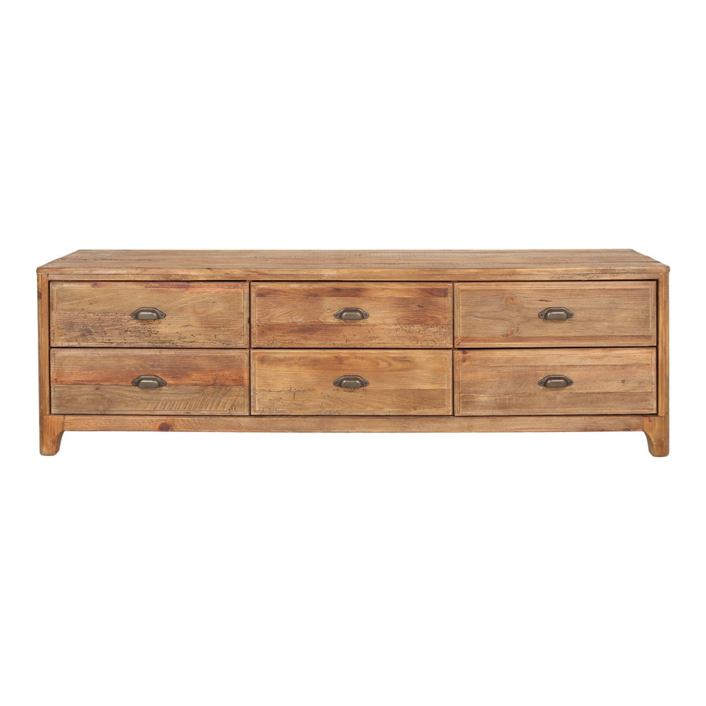 Mueble de TV de pino reciclado Jolanda