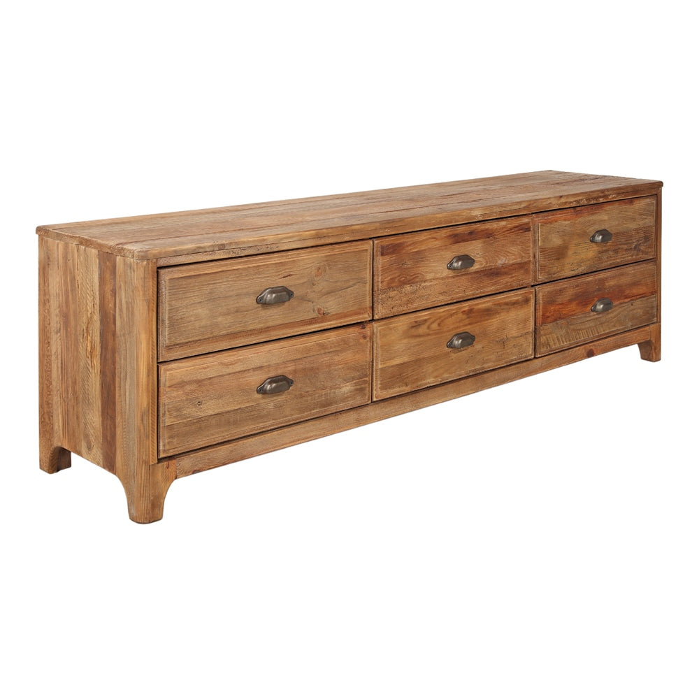 Mueble de TV de pino reciclado Jolanda