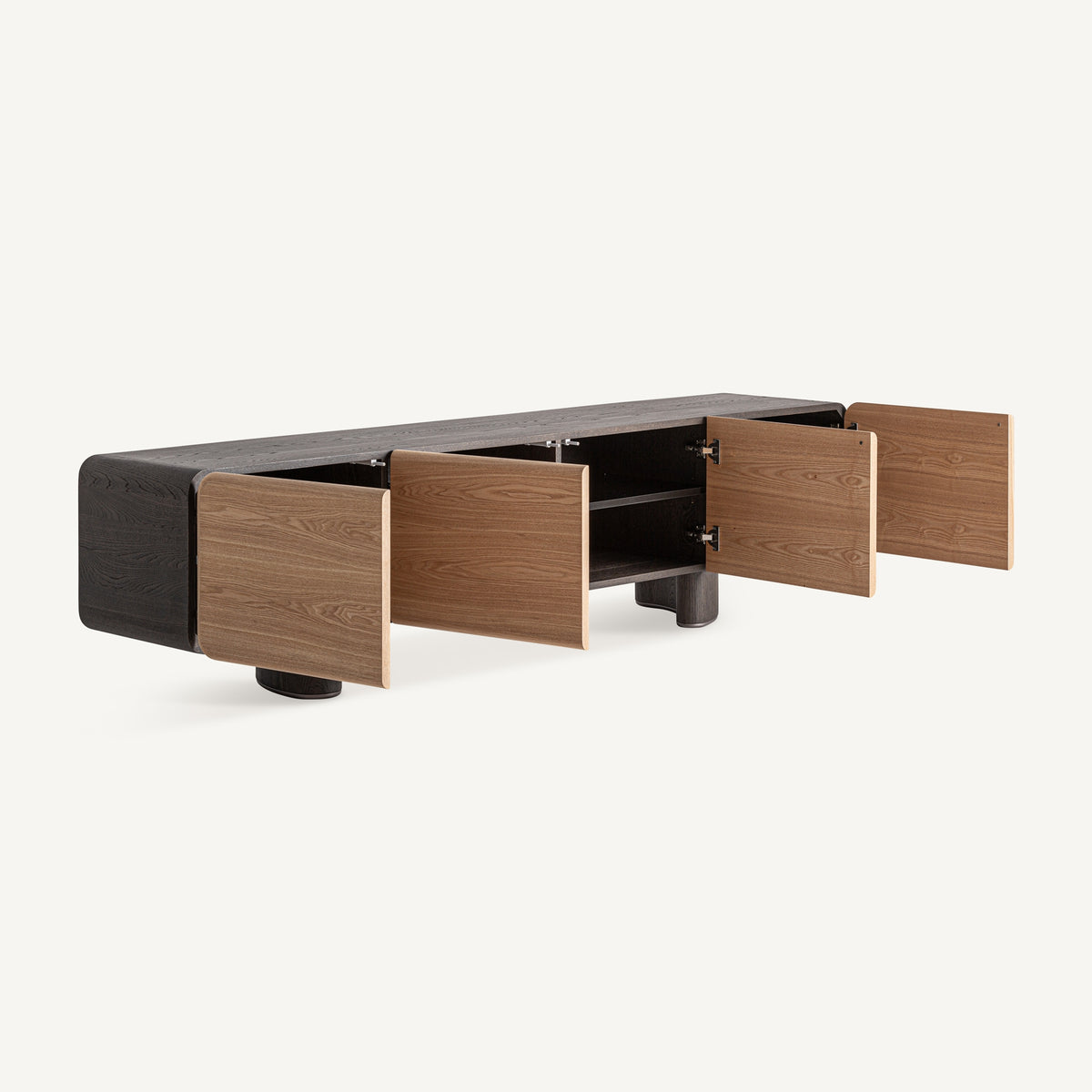 Mueble TV de madera marrón claro Garrão