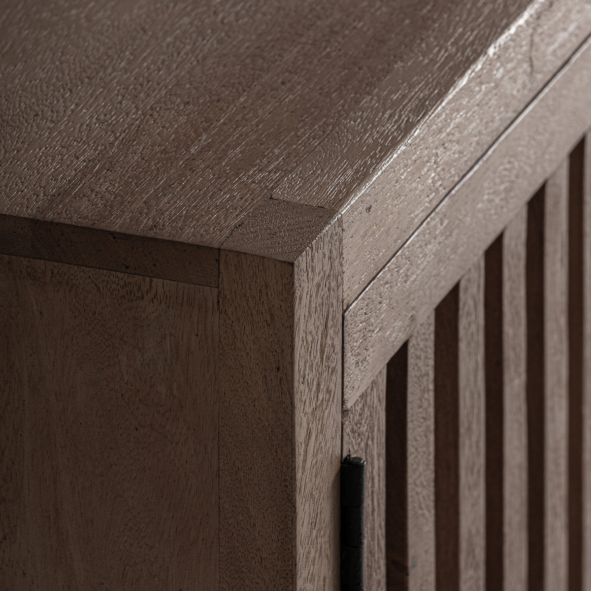 Mueble TV de mango arenado Barril