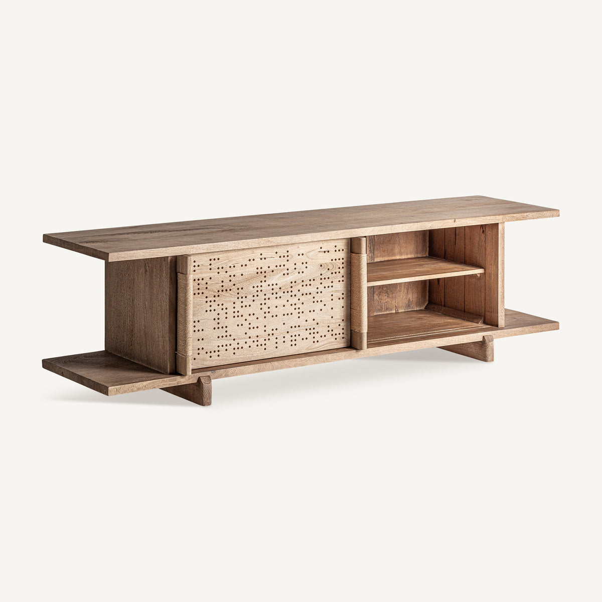 Mueble TV de mango natural Barreta
