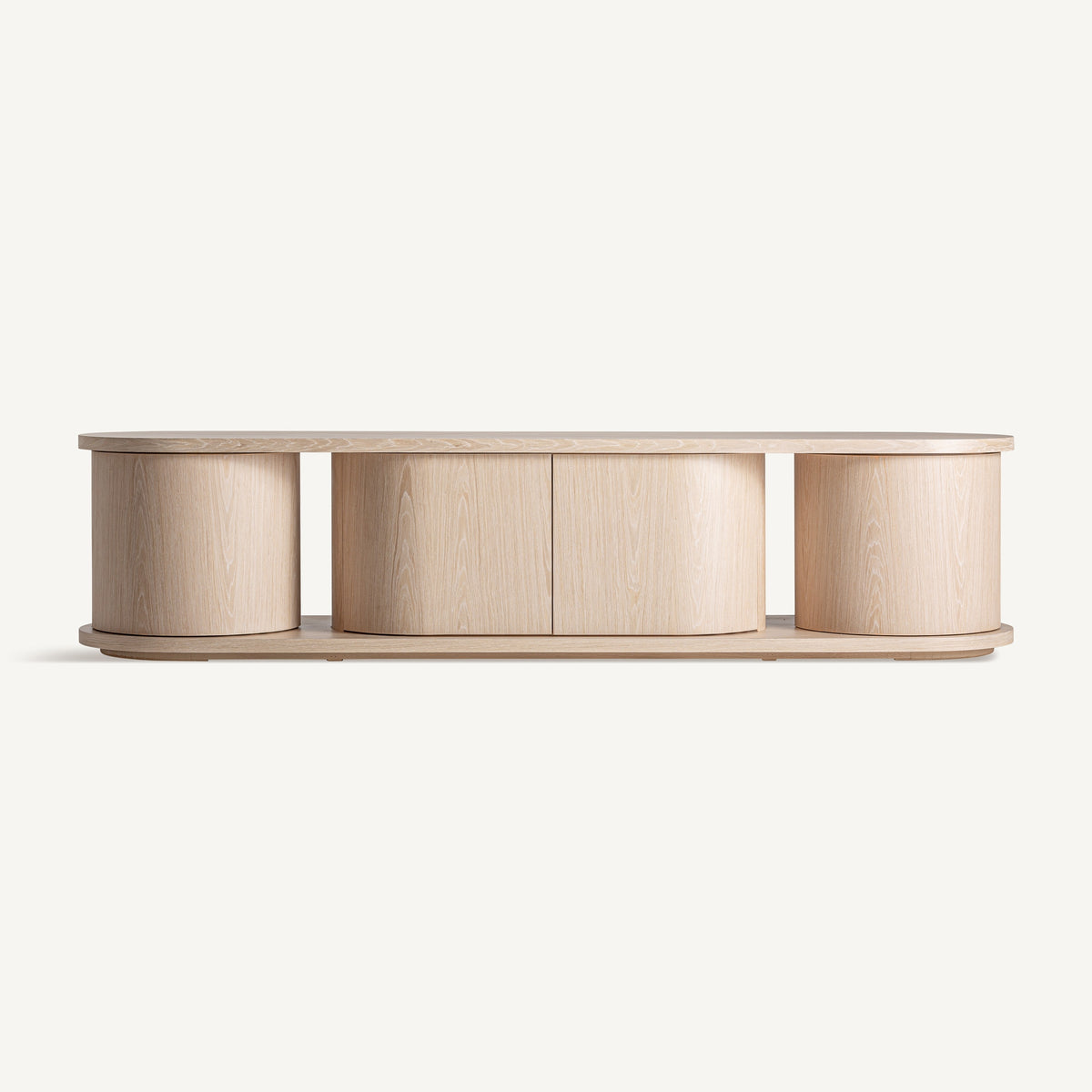 Mueble TV de roble beige Ancão