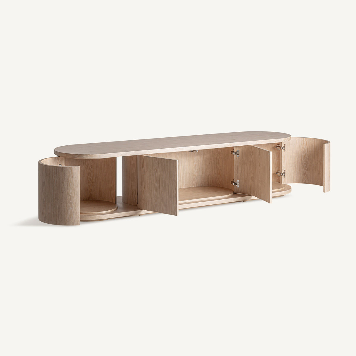 Mueble TV de roble beige Ancão