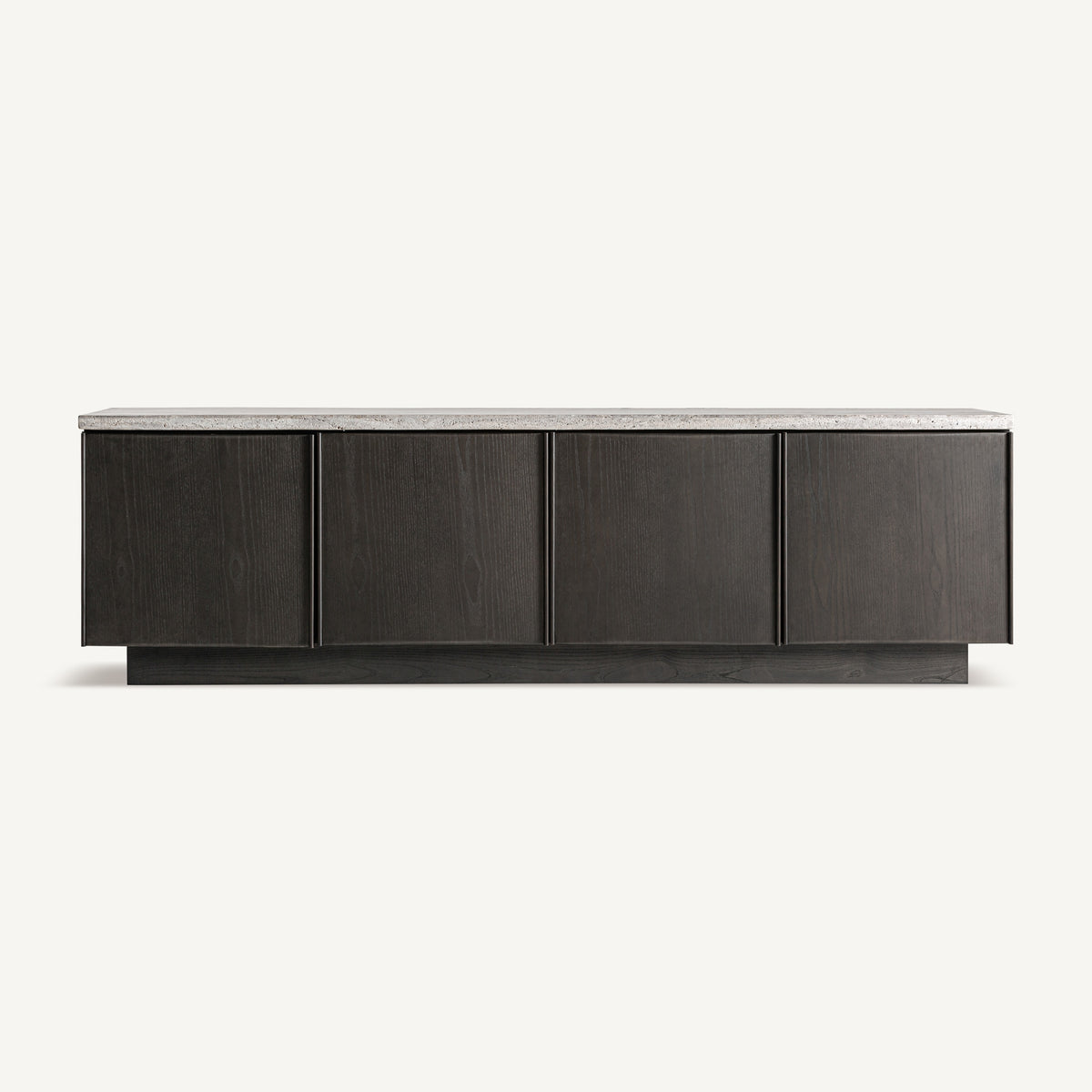Mueble TV de travertino y fresno Adraga
