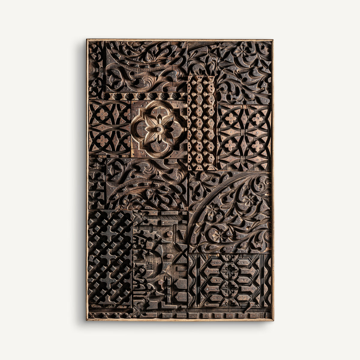 Panel tallado de madera de mango Moraira