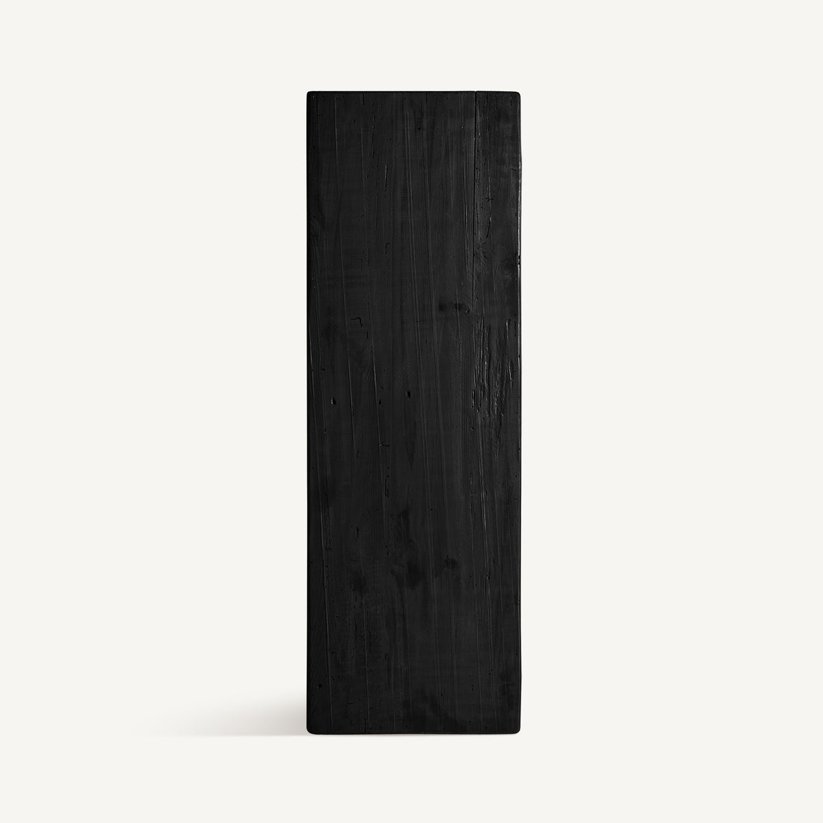Peana de pino reciclado negro Senglea