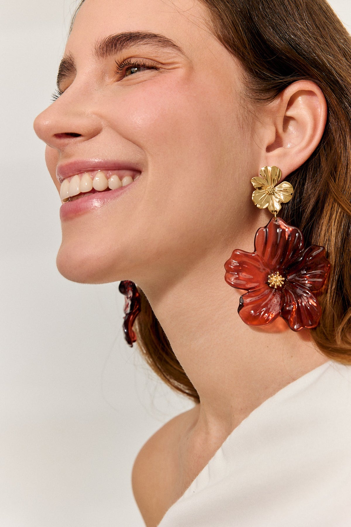 Pendientes de resina Flor de Loto