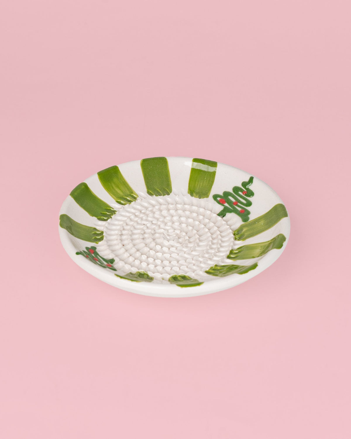 Plato rallador de cerámica Evergreen