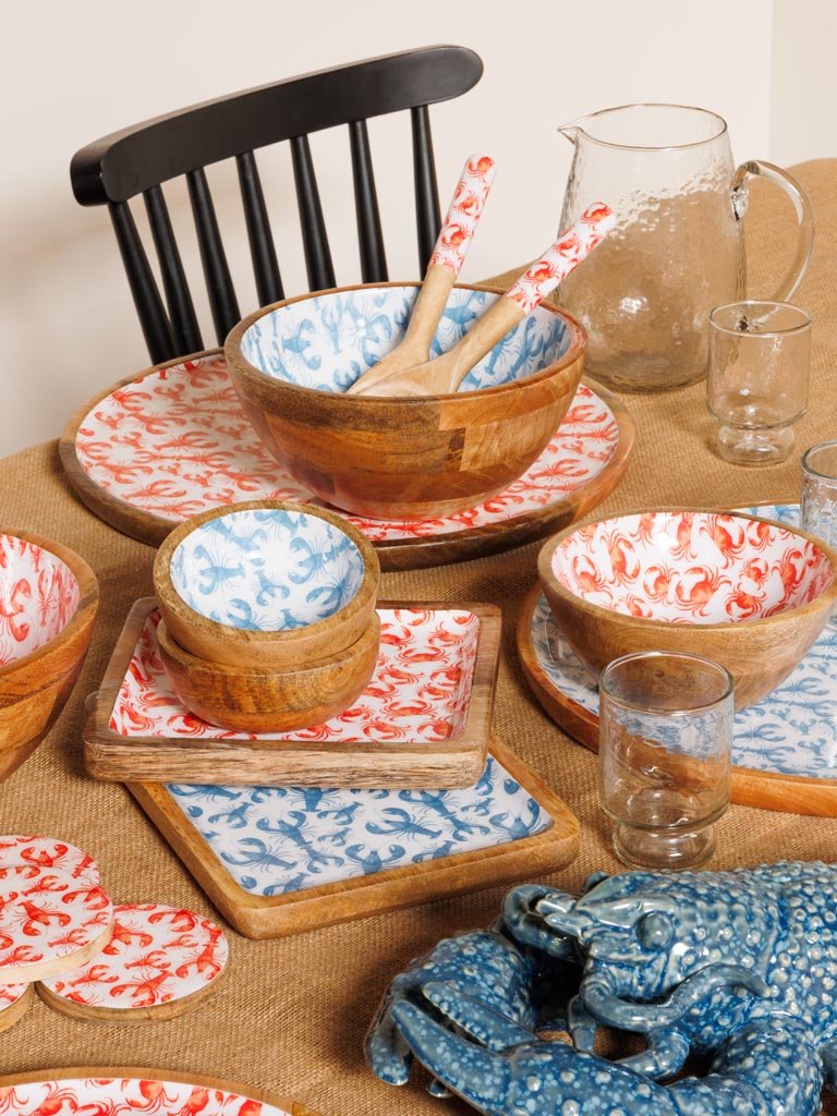 Posavasos Langosta Azul - #pino_y_jacaranda#