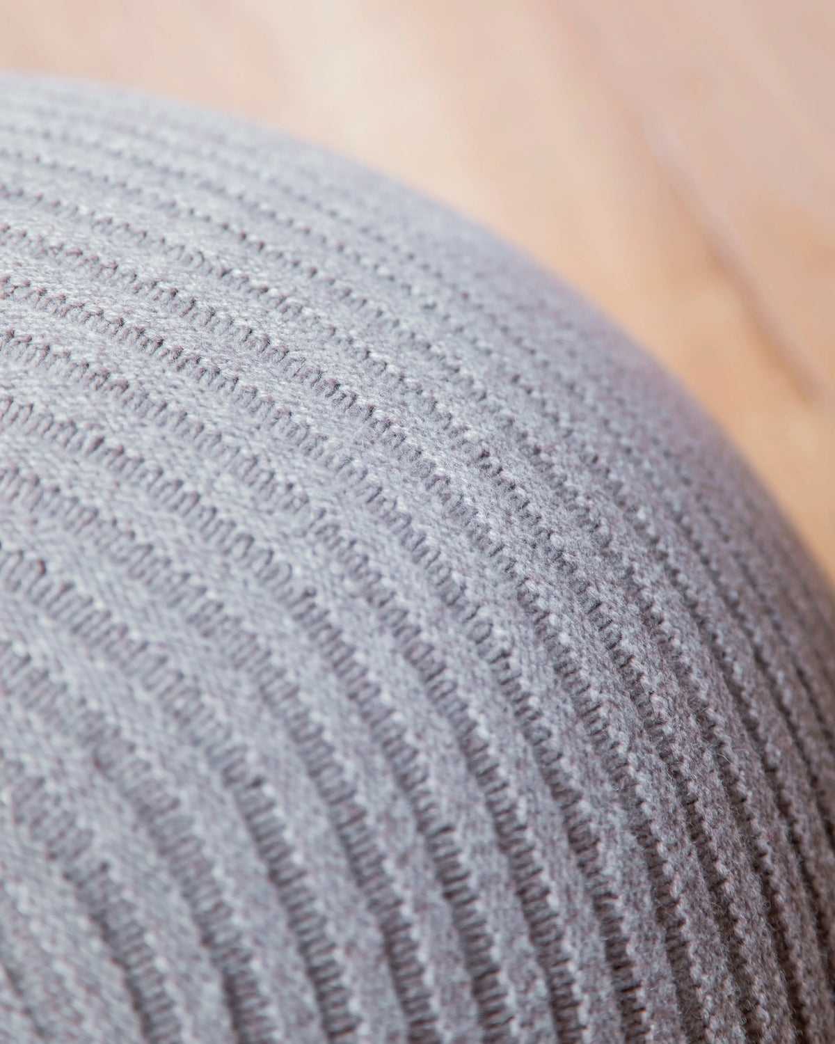 Puff Knit de Lana Marrón
